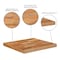 Flash Furniture 24" Square Butcher Block Style Table Top XU-BB24SQ-GG - alternate 4
